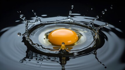 Egg with Shell on Transparent