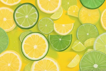 Yellow to lime bright summer gradient