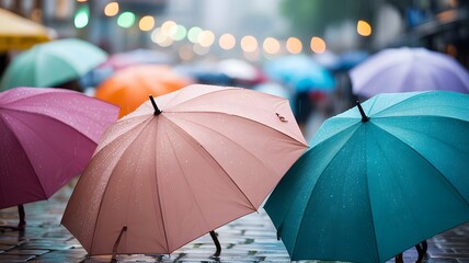 Abstract Background Colorful Umbrella