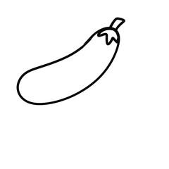 vector illustration of a eggplant