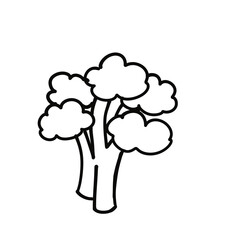 cartoon tree vector illustration