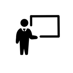 Symmetrical Business Meeting／対称構図のビジネス会議アイコン

