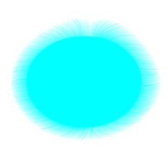 Blue Energy Portal with Glowing Radiance  Isolated on Transparent Background
