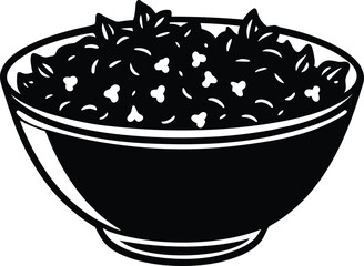 potpourri bowl on white background.eps