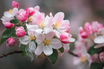 Obraz premium Spring apple orchard in bloom