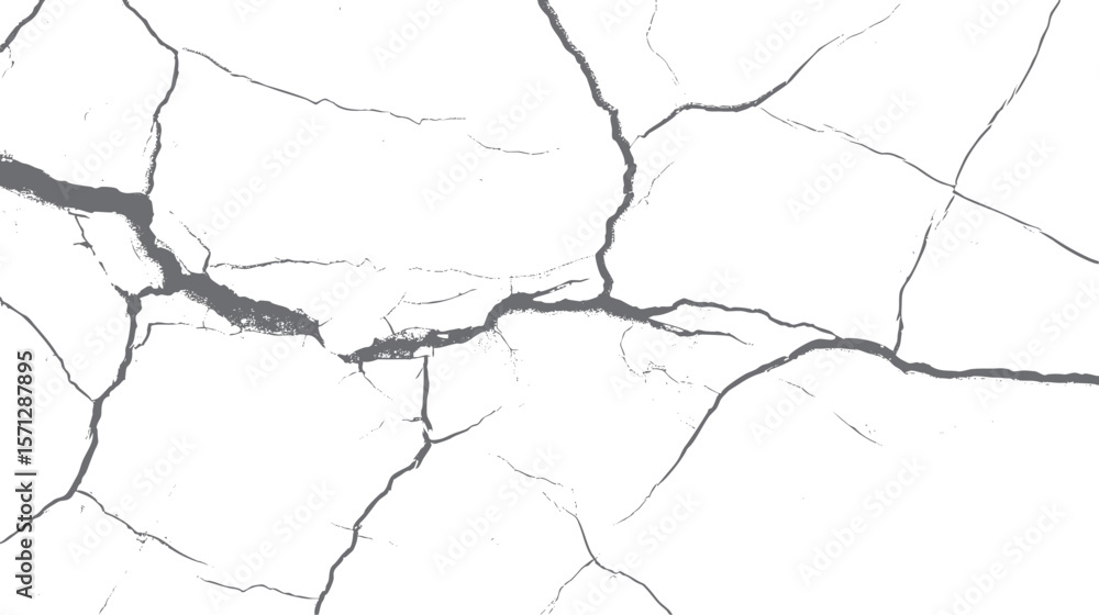 Poster grunge crack texture with detailed fractures. broken surface background for design. best for rustic,