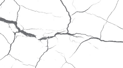 Grunge crack texture with detailed fractures. Broken surface background for design. Best for rustic, old and textured overlays.