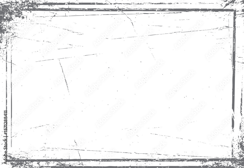 Poster vintage rectangular grunge texture with scratched edge. distressed border frame background. perfect 