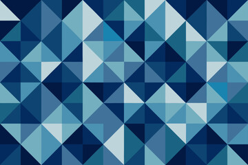 Fototapeta premium Abstract Geometric Blue Pattern triangles