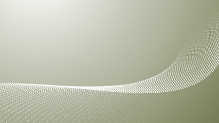 Green army gradient with halftone curve background for modern abstract digital and graphic design