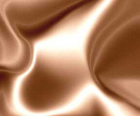Golden silk waves on a smooth abstract background
