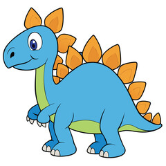 Stegosaurus, a short-necked plant-eating dinosaur from the Jurassic period