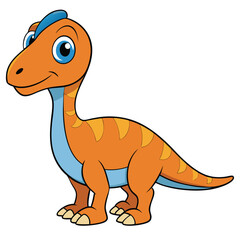 Parasaurolophus, a short-necked plant-eating dinosaur from the Jurassic period