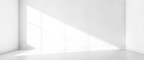Obraz premium Abstract gray gradient wall, bright white light, empty room, blank studio background, wall texture, minimal