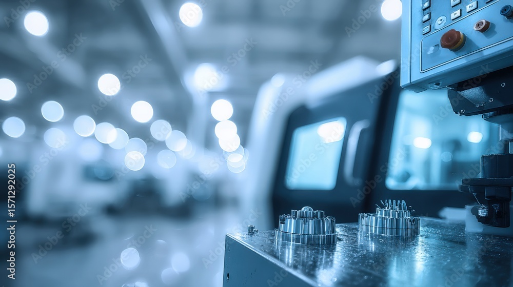 Poster High-tech laboratory environment with advanced analytical instruments and equipment in a professional scientific research setting