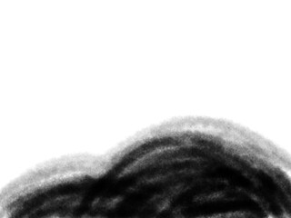 Abstract grunge soil mound brush set in PNG format with transparent background, perfect for cut-out textured landscape effects.