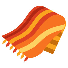 Cozy Blanket Silhouette Vector