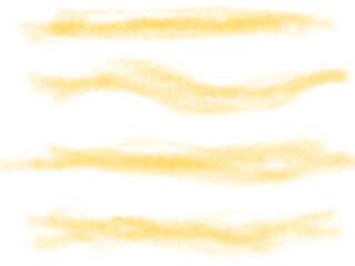 Abstract yellow smoke brush set in PNG with transparent background, perfect for grunge designs and dramatic visual overlays.