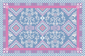 Persian carpet ethnic Persian style wallpaper, set, geometric, oriental, fabric, clothing, print, ornament, Aztec geometric, furniture