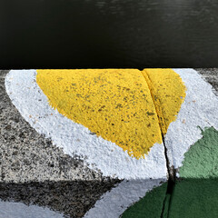 muret coloré