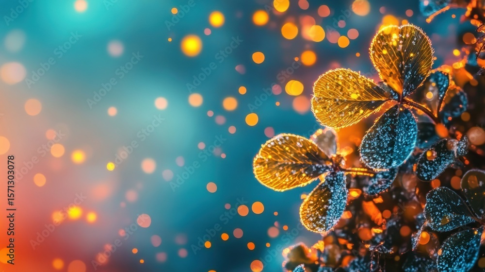 Poster nature displays vibrant colors and soft bokeh in an enchanting setting