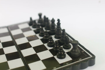 A strategy game using pieces