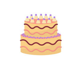 Png holiday card with cupcake cake retro decoration chocolate romantic frosting anniversary bakery dessert elegant vector love celebration gift

