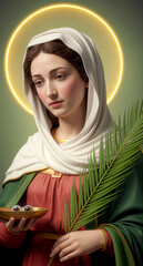 St. Lucy with Martyr’s Palm