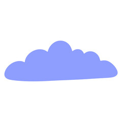 Simple blue cloud 