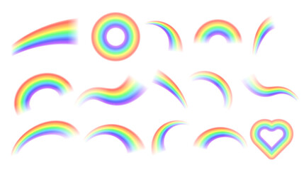 png colourful summer rainbow icon design pattern blue nature vector illustration abstract paper shape simple creative modern art decoration background bright happy style