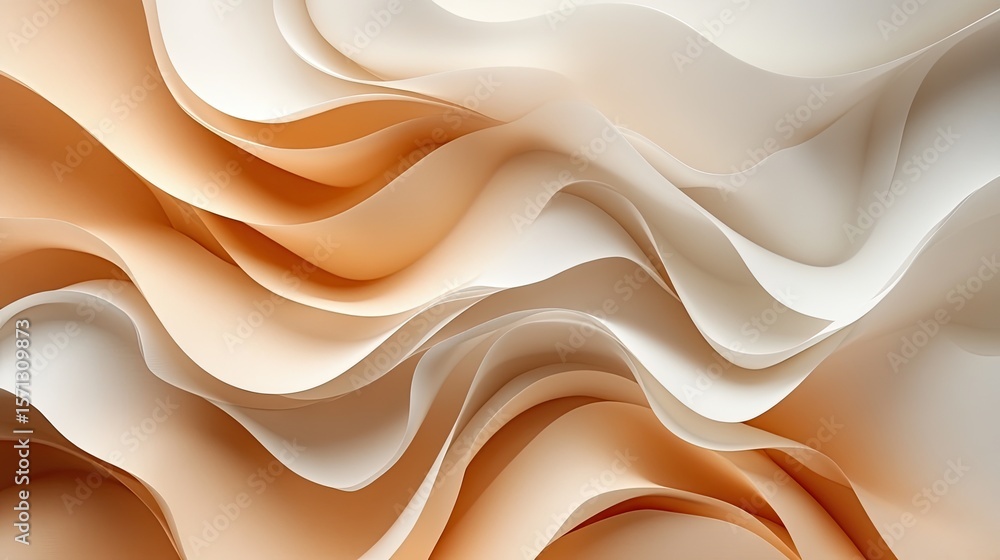 Poster minimalistic monotone background in soft light brown, smooth texture with gentle gradient and natura