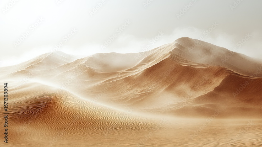 Poster minimalistic monotone background in soft light brown, smooth texture with gentle gradient and natura