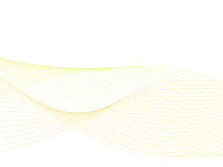 Abstract golden wave and curve lines with technology background. Abstract frequency sound wave technology and science background. Wavy banner, template design.	