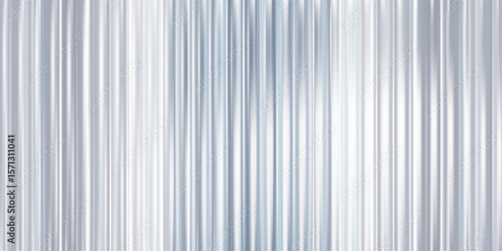 Poster ribbed glass effect with transparent background and abstract gradient line. this silver metal patter