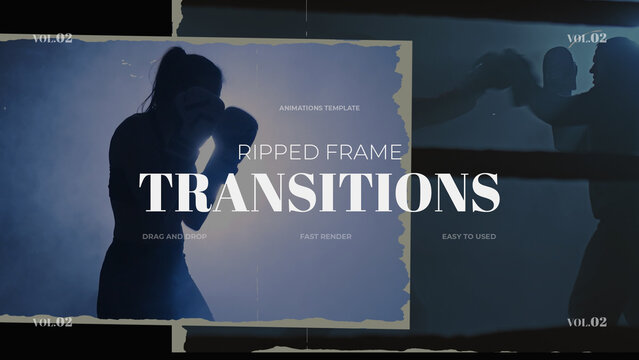 Ripped Frame Transitions / Horizontal / Part 02
