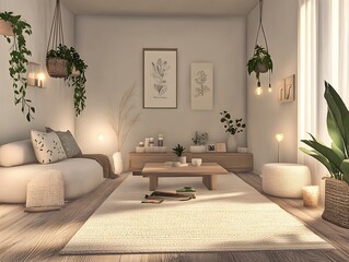 Natural Light & Neutrals: The Perfect Cozy Scandinavian Interior Design, living room interior