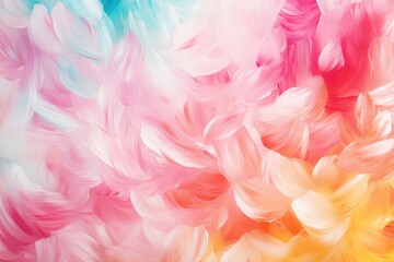 Fototapeta premium Pastel Dream: Swirls of pastel colors create a dreamy, abstract landscape. The soft hues blend seamlessly, evoking a sense of tranquility and wonder.