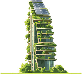 modern building with green roof