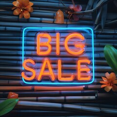 Obraz premium sign for sale at market on big sale