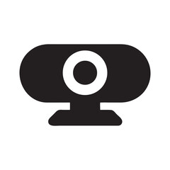 High-Definition Webcam Icon Sleek Design for Modern Video Conferencing