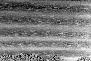 background of construction brick wall. 