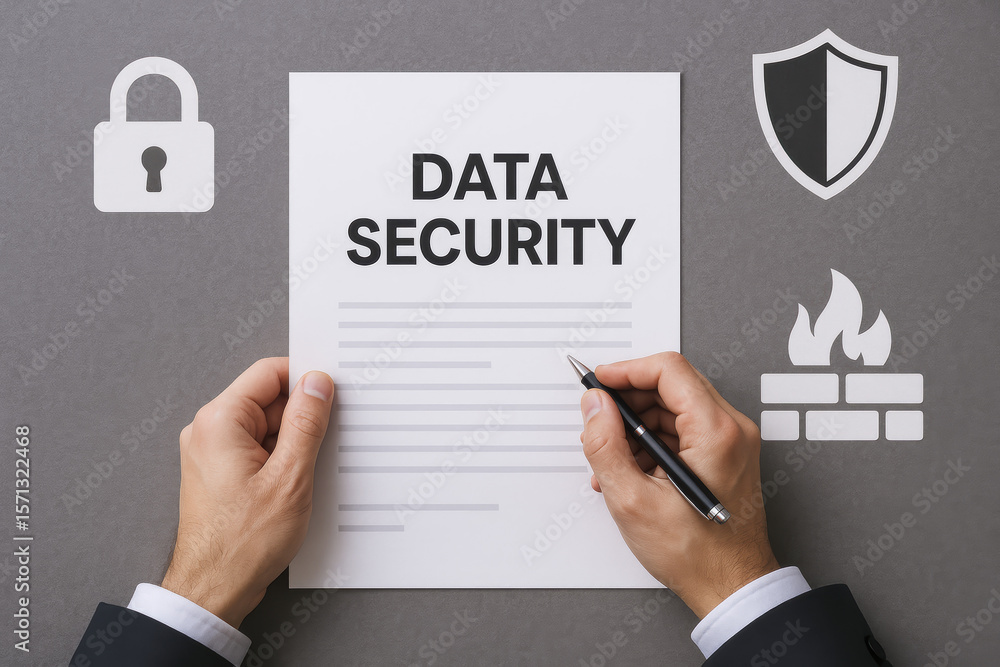 Poster ensuring robust protection and monitoring strategies is vital for maintaining data security and prev