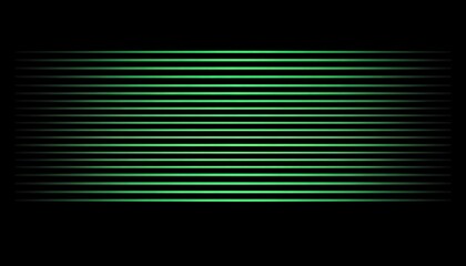 A green line pattern on a black background, with a light effect in an abstract art style
