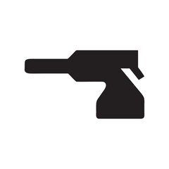 High-Resolution Vector Illustration of a Paint Spray Gun Icon