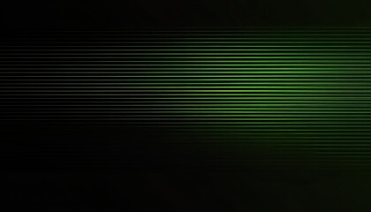 A green line pattern on a black background, with a light effect in an abstract art style