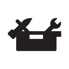 Essential Toolkit Icon Hammer, Wrench, and Tools for DIY Projects and Repairs