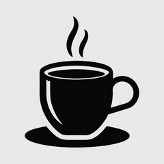 coffee cup icon set of cup of coffee tea set vector art 