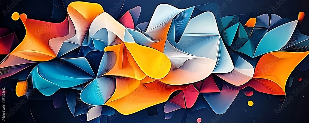 Poster abstract colorful background featuring fluid shapes forming a dynamic and modern design. vivid abstr