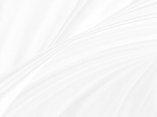 Clean fashion soft fabric textile woven beautiful abstract smooth curve shape decorative white and gray background