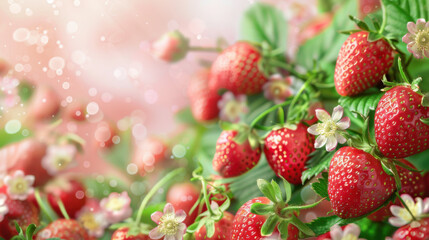 strawberry fruits background